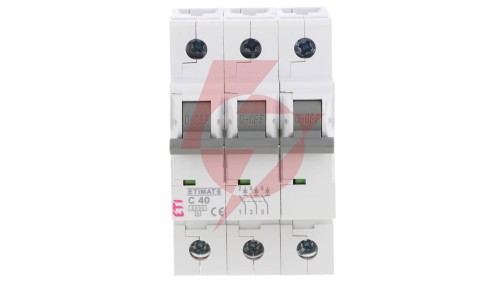Wyłącznik nadprądowy 3P C 40A 6kA AC ETIMAT 6 002145520