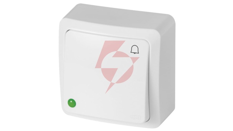 BERG Łącznik zwierny dzwonek n/t 10AX IP20 biały 3714-00