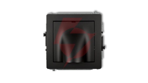 DECO Mechanizm wypustu kablowego czarny mat 12DWPK