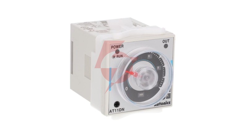 Przekaźnik czasowy analogowy 100-240VAC 50/60Hz 24/240VDC 12VDC 0,05s-100h 11 pinów AT11DN