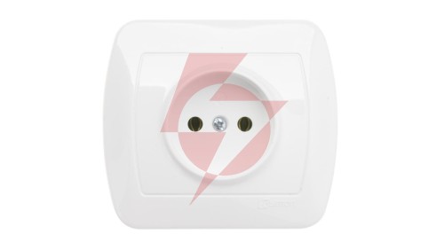 Simon Akord Gniazdo pojedyncze b/u 16A IP20 białe AG1e/11