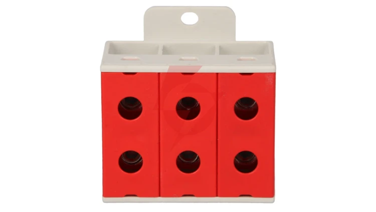 Złączka szynowa 3-torowa 35mm2 czerwona ZGX-3x35 czerwona ENE-00181