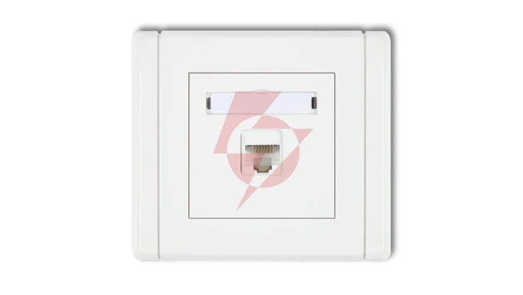 FLEXI Gniazdo komputerowe pojedyncze 1xRJ45, kat. 5e, 8-stykowe biały FGK-1
