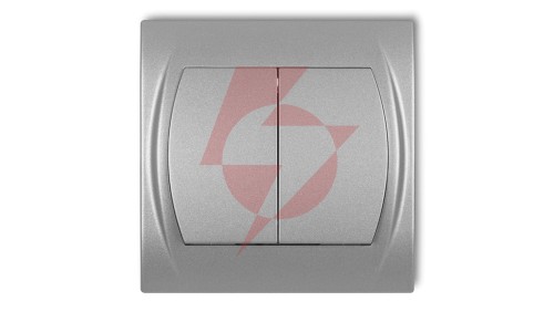 LOGO Łącznik świecznikowy srebrny metalik 7LWP-2
