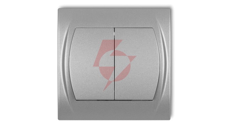 LOGO Łącznik świecznikowy srebrny metalik 7LWP-2