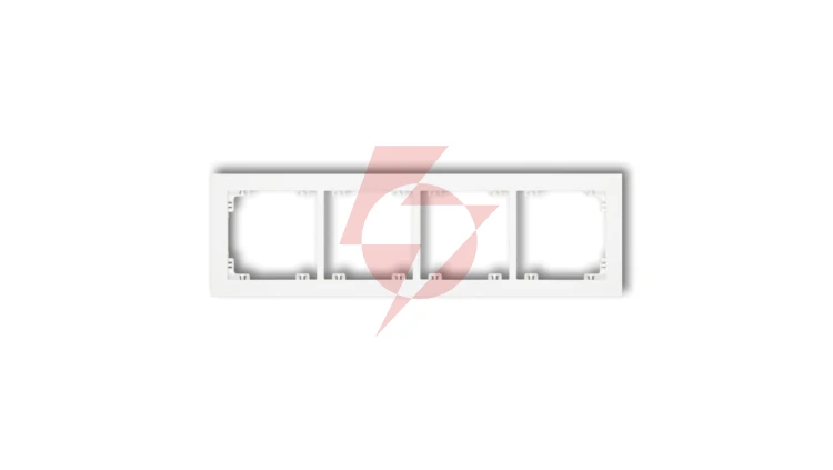 DECO Ramka poczwórna biały DR-4