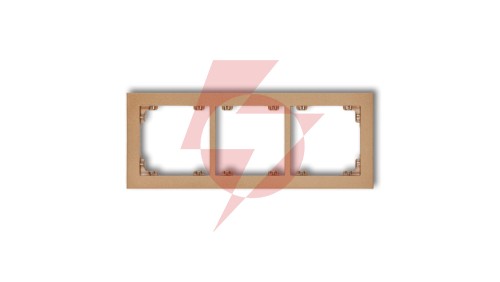 DECO Ramka potrójna złoty metalik 8DR-3