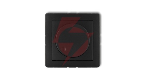 DECO Ściemniacz elektroniczny przyciskowo-obrotowy do lamp LED czarny mat 12DRO-2