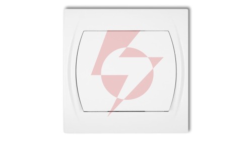 LOGO Łącznik jednobiegunowy podświetlany biały LWP-1L