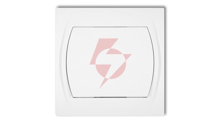 LOGO Łącznik jednobiegunowy podświetlany biały LWP-1L