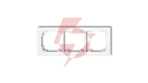 DECO Ramka potrójna biały DR-3
