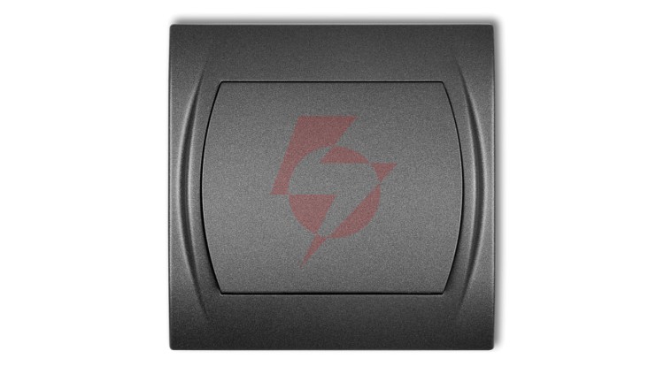 LOGO Łącznik jednobiegunowy grafitowy 11LWP-1