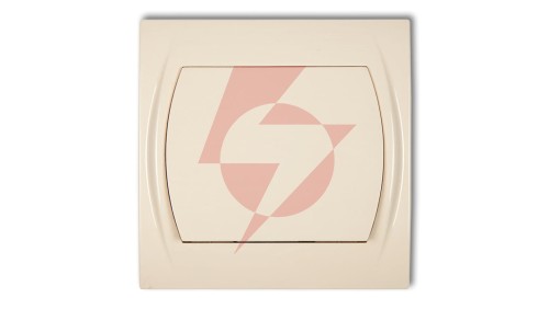 LOGO Łącznik jednobiegunowy beżowy 1LWP-1
