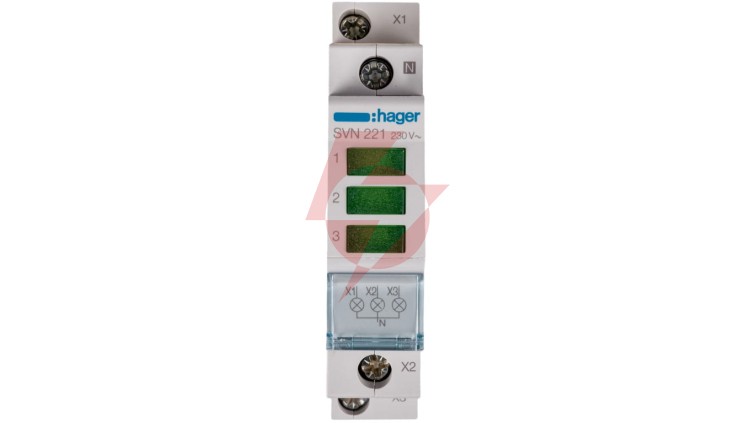 Lampka modułowa 3-fazowa zielona 230-400V AC SVN221