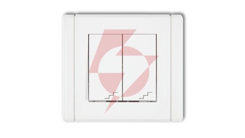 FLEXI Łącznik podwójny schodowy biały FWP-33