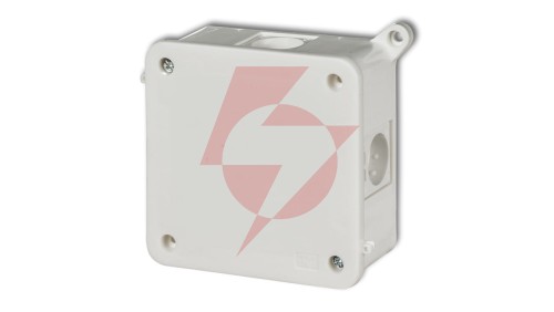 Puszka instalacyjna hermetyczna bez złączek 100x100mm biały PHS-5