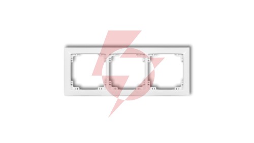 DECO Ramka uniwersalna potrójna z tworzywa DECO Soft biały DRSO-3