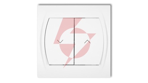 LOGO Łącznik żaluzjowy biały LWP-8