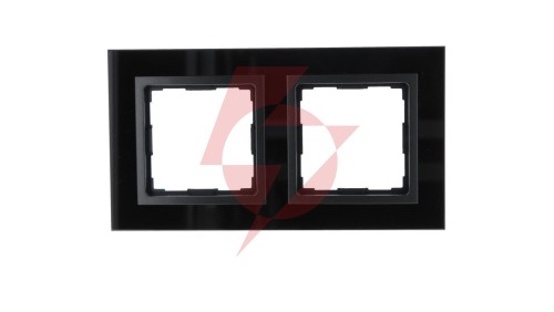 VENA2 Ramka podwójna szkło Xglass akrylowe czarny + antracyt 5209182