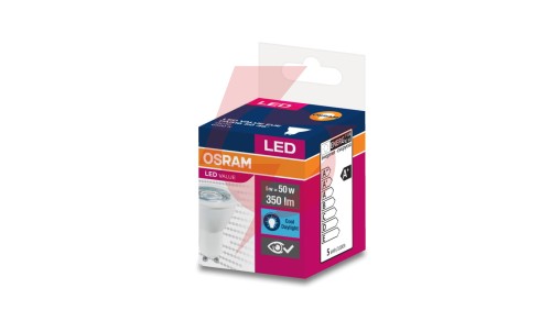Żarówka LED VALUE PAR16 50 GU10 4,5W 350lm 6500K 865 36st. 4058075198647