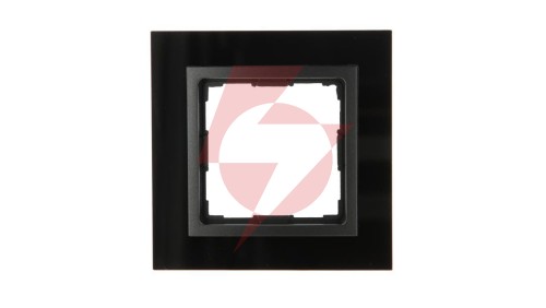 VENA2 Ramka pojedyncza szkło Xglass akrylowe czarny + antracyt 5209181