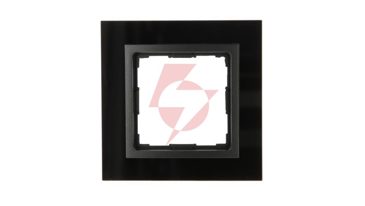 VENA2 Ramka pojedyncza szkło Xglass akrylowe czarny + antracyt 5209181