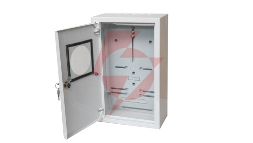 Rozdzielnica natynkowa licznikowa 1x3F na licznik elektroniczny zamek okienko RAL 9003 A-RZ19E