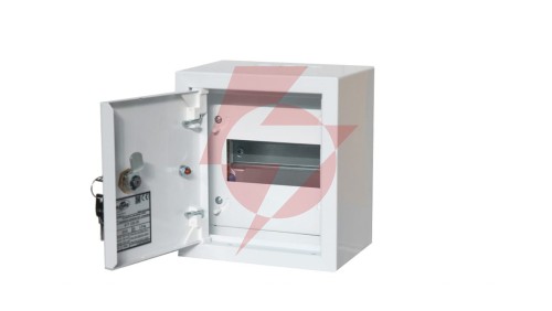 Rozdzielnica modułowa 1x6 natynkowa IP30 zamek RAL 9003A-RZ0