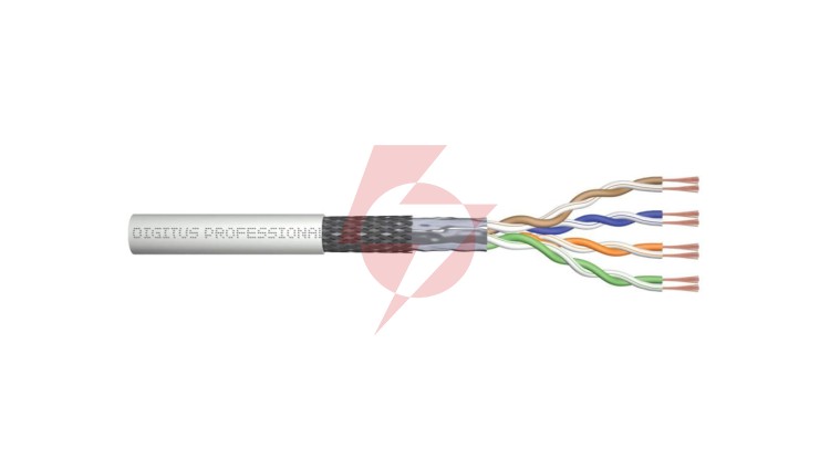 Kabel teleinformatyczny SF/UTP kat.5e 4x2xAWG26/7 linka Digitus DK-1531-P-305-1 /305m/