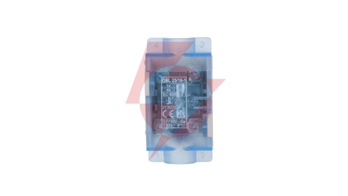 Odgałęźnik instalacyjny 1-torowy 1x25mm2 /4x16mm2 niebieski OBL 25/16-1 R35RW-01040000203