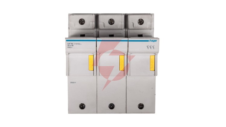 Rozłącznik bezpiecznikowy cylindryczny 3P 22x58mm LR703