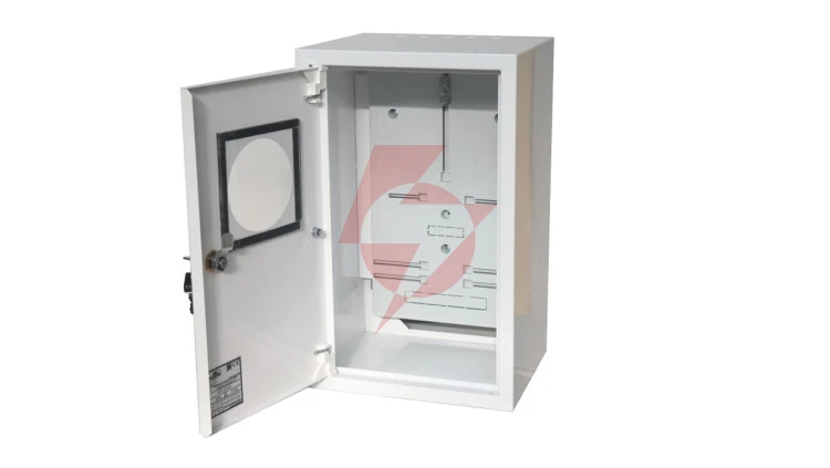 Rozdzielnica natynkowa licznikowa 1x3F zamek okienko RAL 9003A-RZ19