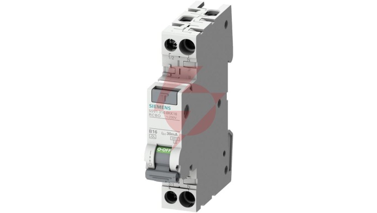 Wyłącznik różnicowo-nadprądowy 2P B 16A 0,03A Typ AC 6kA 30mA 400V SENTRON 5SV1316-0KK16