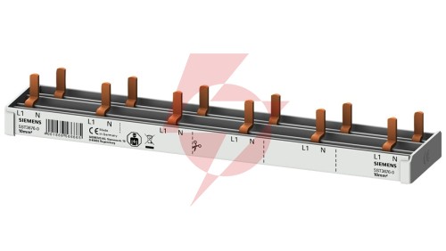 Szyna łączeniowa 1P+N 10mm2 sztyftowa 12 modułowa dla 6x (AFDD 5SM6 + 6x 5SV1 / 5SL60) pełna izolacja 5ST3676-0