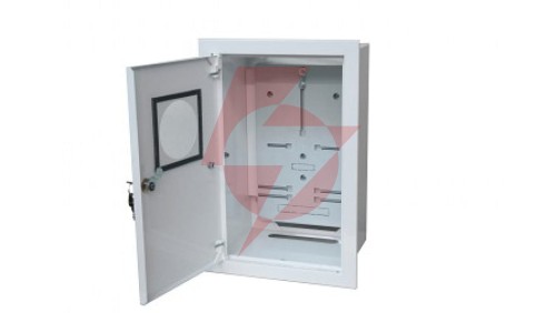 Szafka licznikowa podtynkowa 1x3F zamke okienko metalowa IP40 RAL 9003 A-RW19