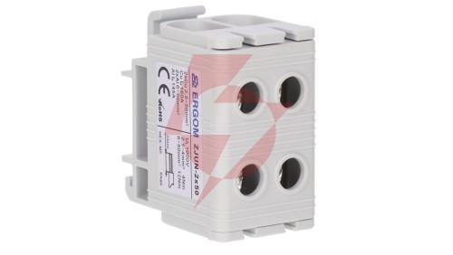 Złączka szynowa 2-torowa ZJUN-2x50 szara R34RR-07010021103 /6szt./