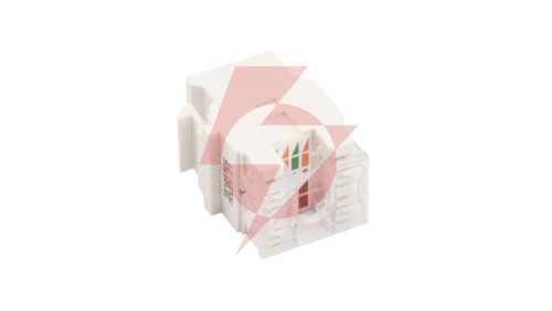 Wkład gniazda komputerowego pojedynczy RJ45 kat.6 nieekranowany MOLEX biały MRJ456