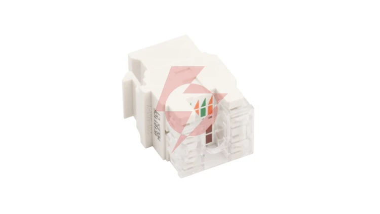 Wkład gniazda komputerowego pojedynczy RJ45 kat.6 nieekranowany MOLEX biały MRJ456