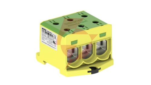 Złączka OTL150-3 kolor żółto-zielony 3xAl/Cu 25-150mm 1000V AC / 1500V DC Zacisk uniwersalny MAA3150Y10