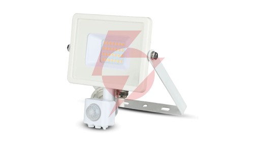 Projektor LED 20W 1600lm 4000K Dioda SAMSUNG z czujnikiem ruchu PIR Biały IP65 449