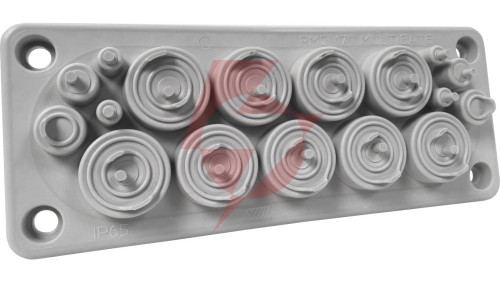 Przepust wielootworowy RMC17 IP65 RAL 7035 kolor szary UL94 V-0 MBA1N17X11