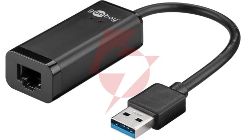 Konwerter sieciowy USB 3.0 Gigabit Ethernet USB-A - RJ45 39038