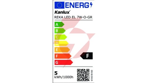 Oprawa elewacyjna REKA LED EL 7W-O-GR 380lm 4000K 28991