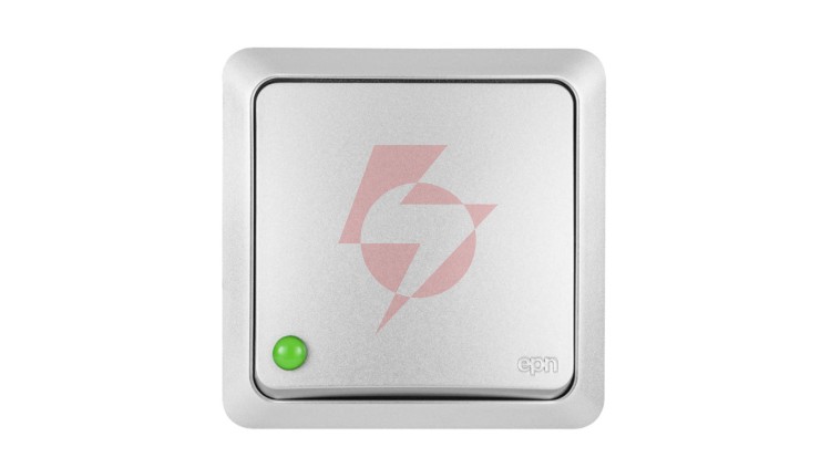 BERG Łącznik jednobiegunowy n/t 10AX IP20 srebrny 3710-06