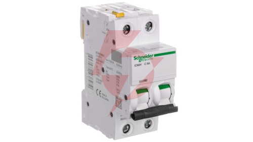 Wyłącznik nadprądowy 2P C 6A 10kA AC iC60H-C6-2 Acti9 A9F07206