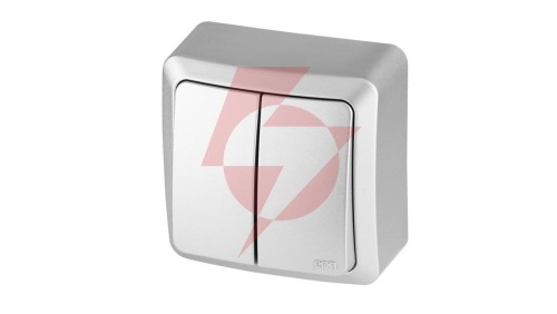 BERG Łącznik świecznikowy n/t 10AX IP20 srebrny 3711-06