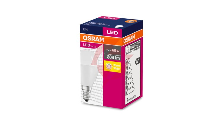Żarówka LED VALUE CLASSIC P 60 E14 7W 806lm 2700K 827 FR non-dim 4058075152939