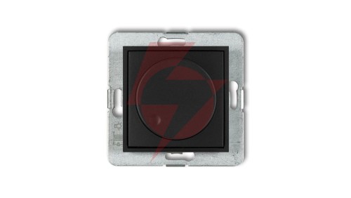 MINI Ściemniacz elektroniczny przyciskowo-obrotowy do lamp LED czarny mat 12MRO-2