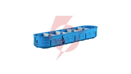 Puszka do pustych ścian 5x60mm płytka MULTIBOX niebieski P5x60K samogasnąca bezhalogenowa 32328203