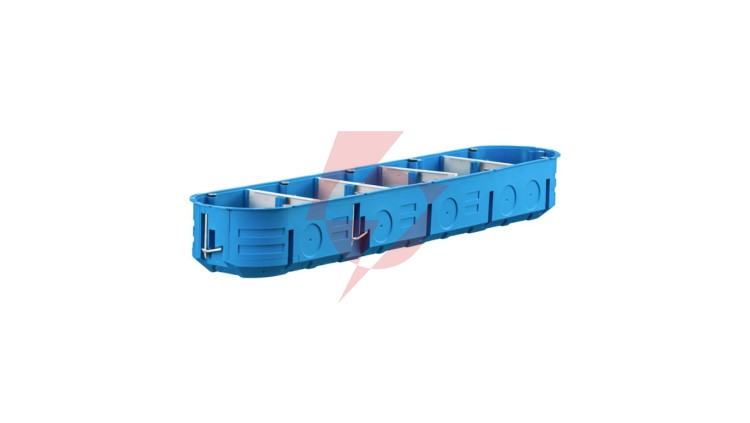 Puszka do pustych ścian 5x60mm płytka MULTIBOX niebieski P5x60K samogasnąca bezhalogenowa 32328203